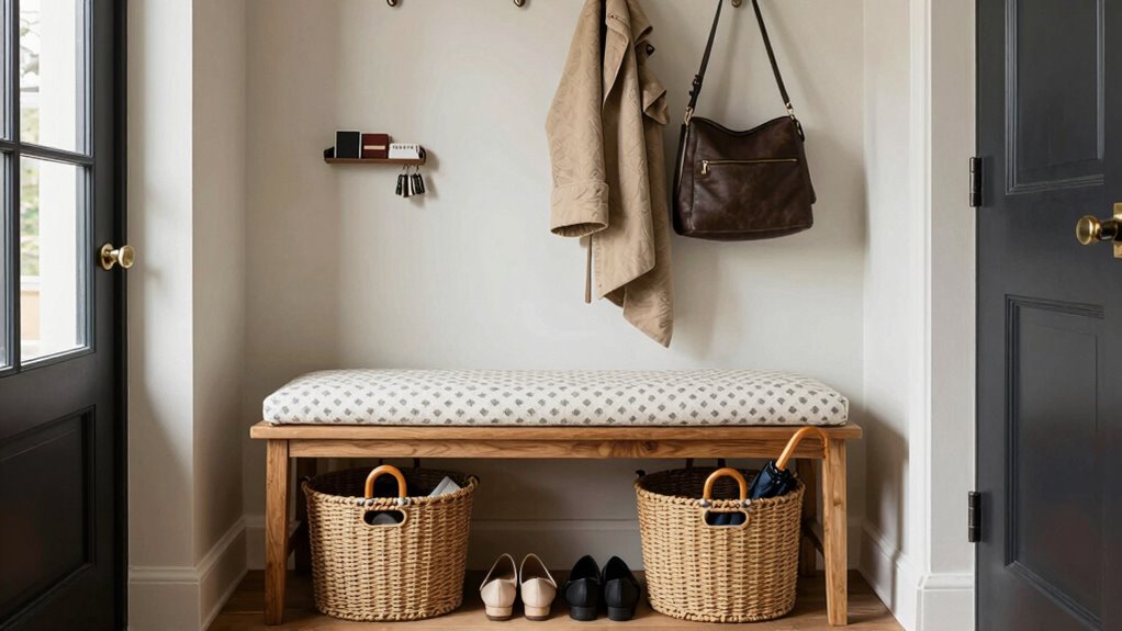 accessible organized entryway storage