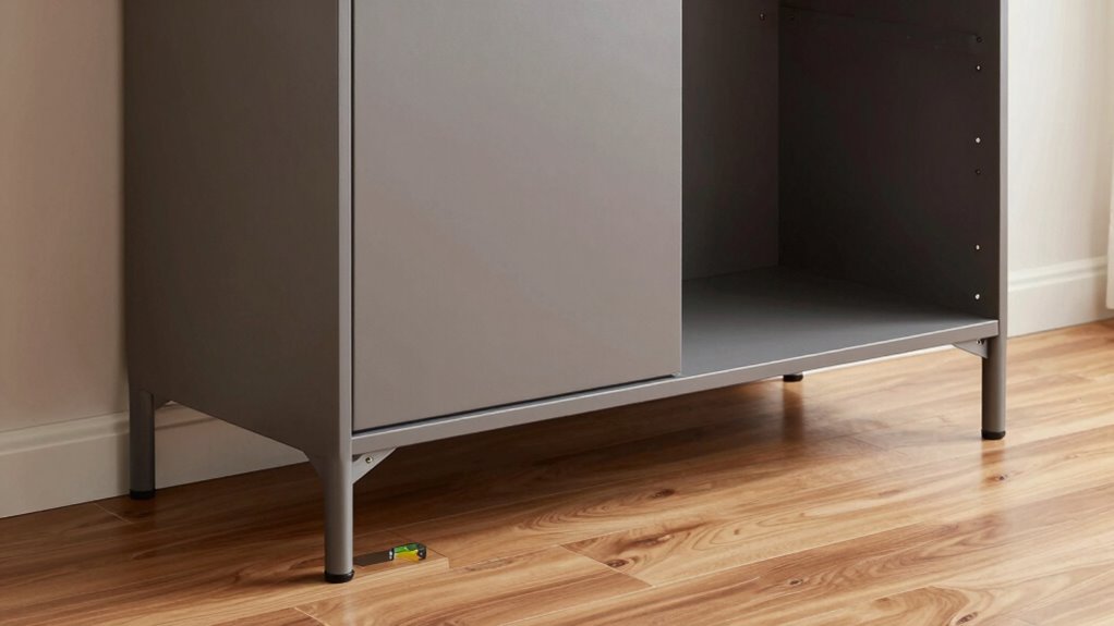 adjust wardrobe legs properly