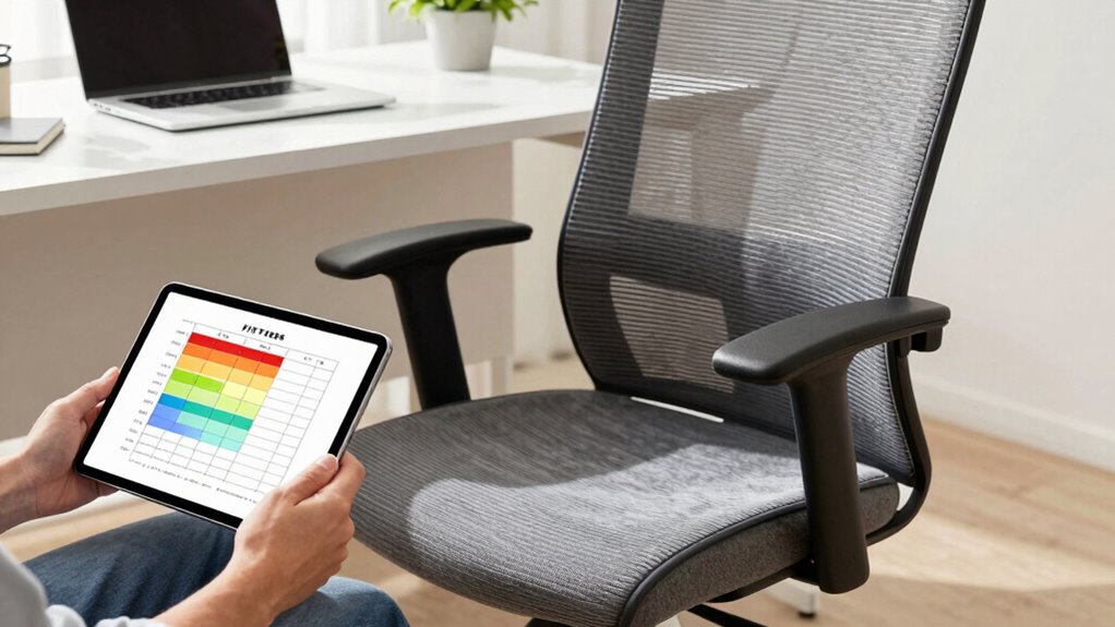 assess ergonomic chair fit