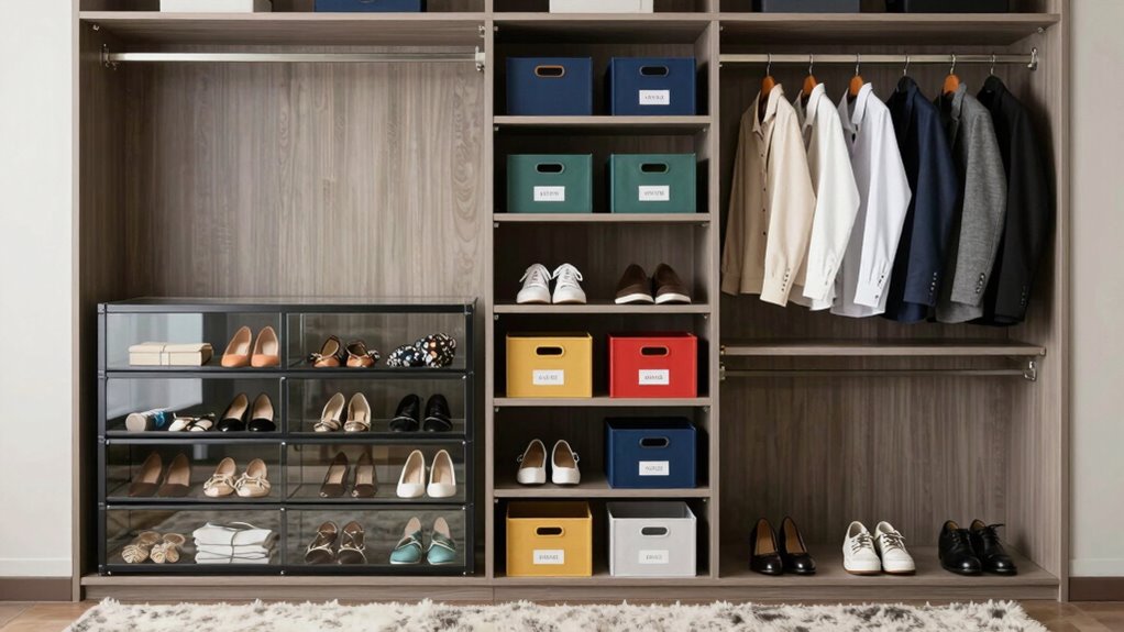 assess space categorize clothes