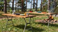 camp kitchen table setups