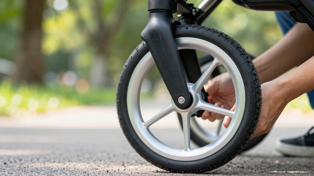 check wheels and brakes