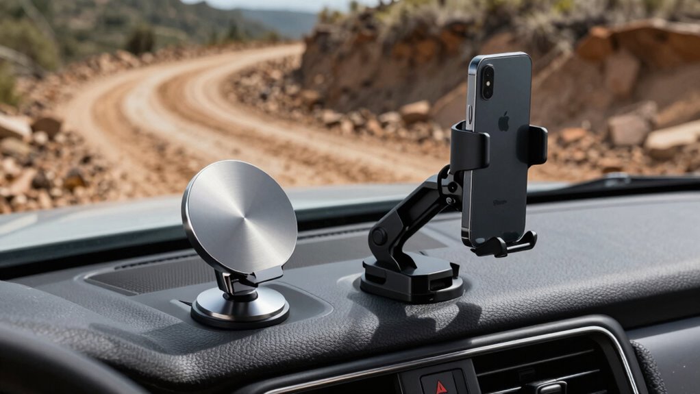 clamp mounts provide stability