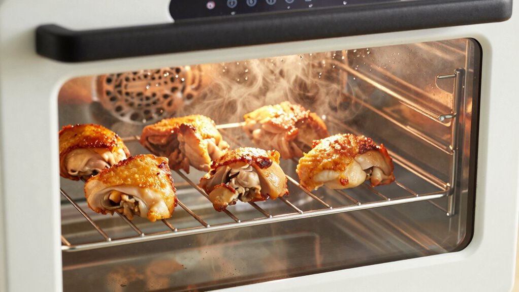 crispy juicy moist heat