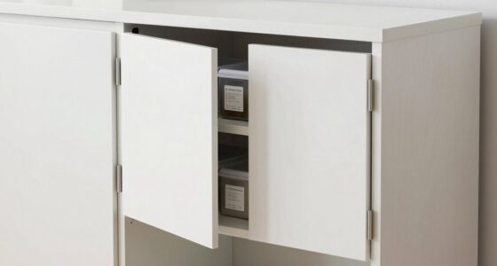 dust resistant cabinet doors