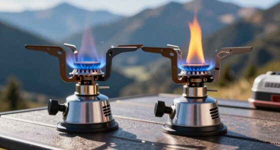 efficient dual burner camping stoves