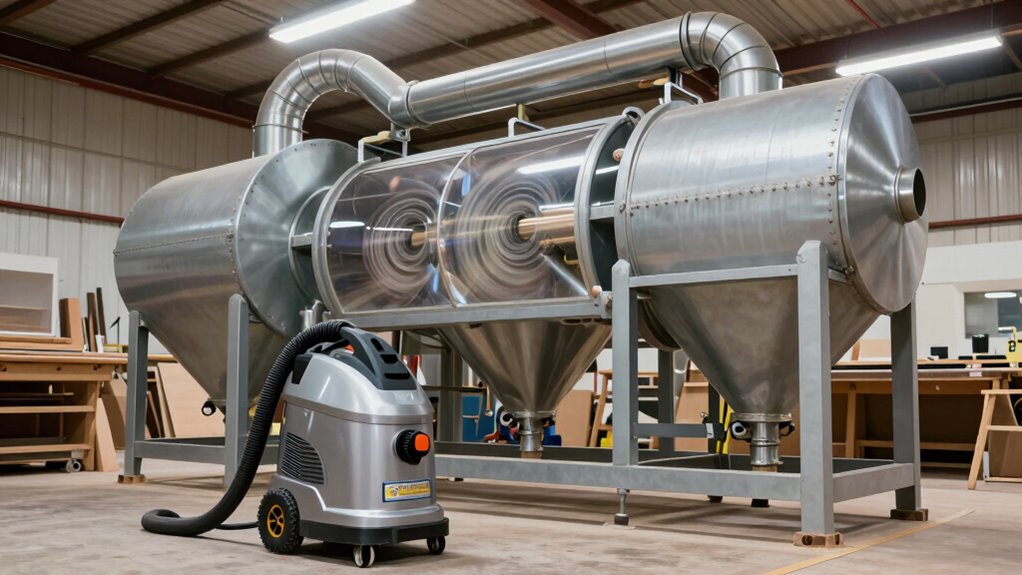 efficient dust separation and safety