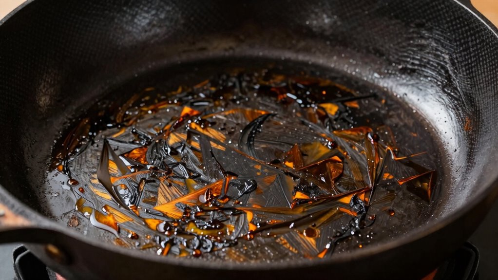 enhanced non stick seasoning buildup