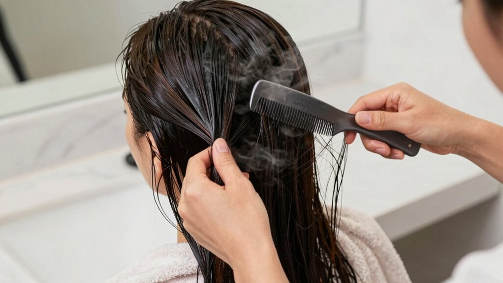 gentle towel drying and detangling