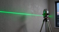 green laser level setup