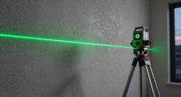 green laser level setup