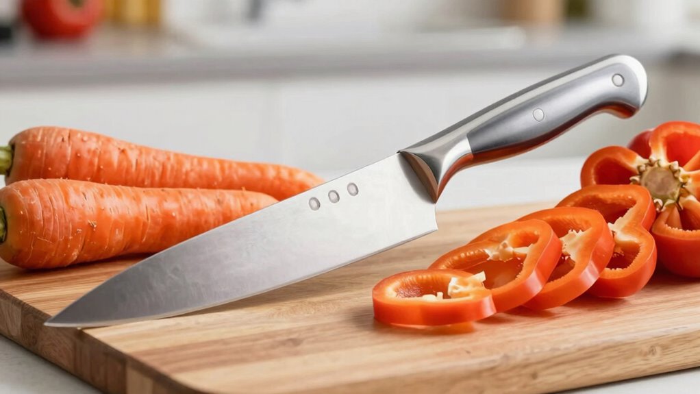 handle knives with focus