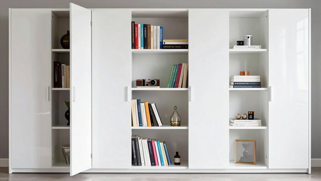 hidden organized book storage
