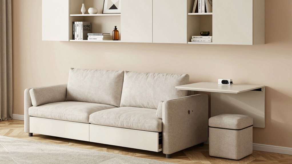 hidden storage solutions enhance space