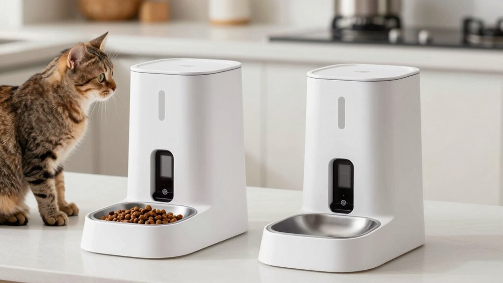 individual controlled multi cat feeders