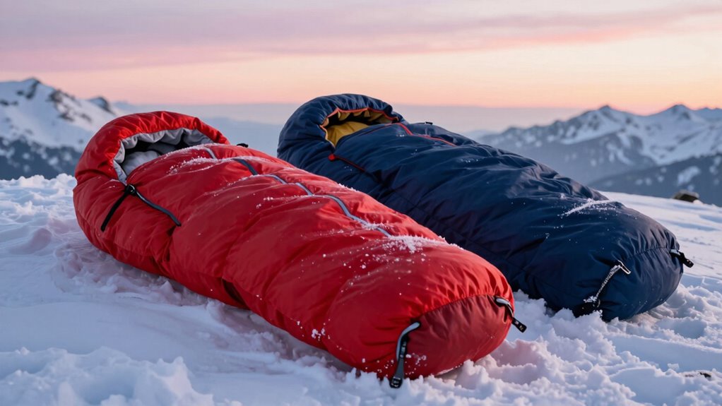matching sleeping bag ratings