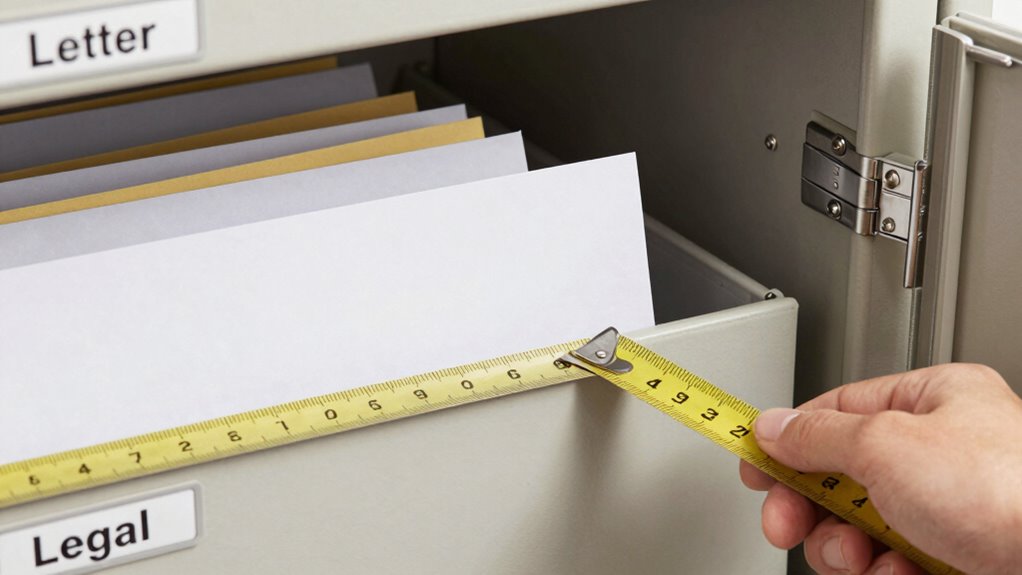 measure folders carefully first