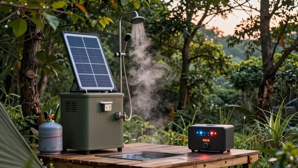 optimal camping shower comfort