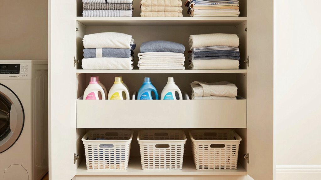 optimal laundry room cabinet heights