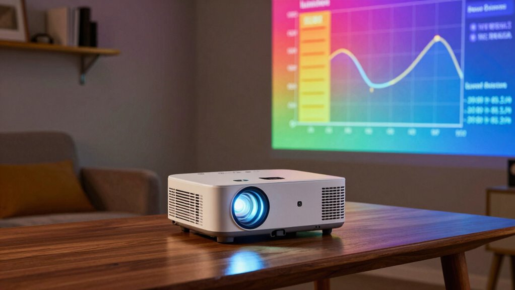 optimal projector brightness guidelines