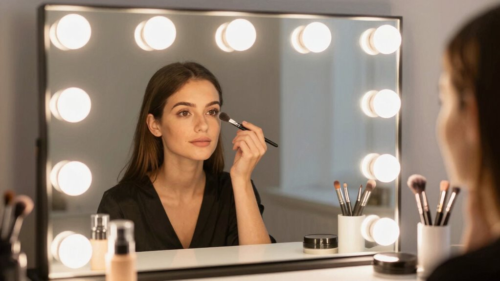 optimal vanity mirror brightness