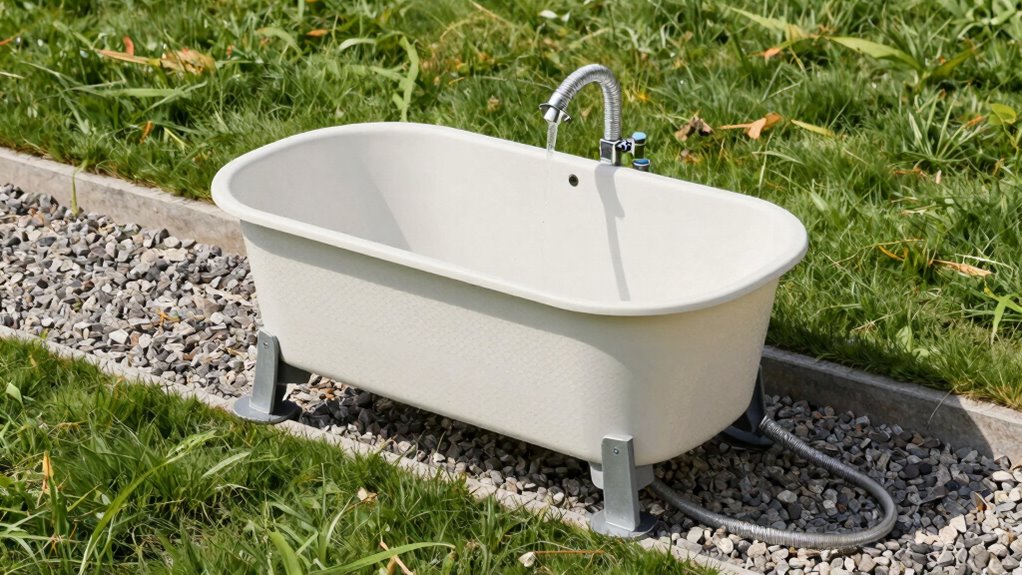 optimal wash station drainage