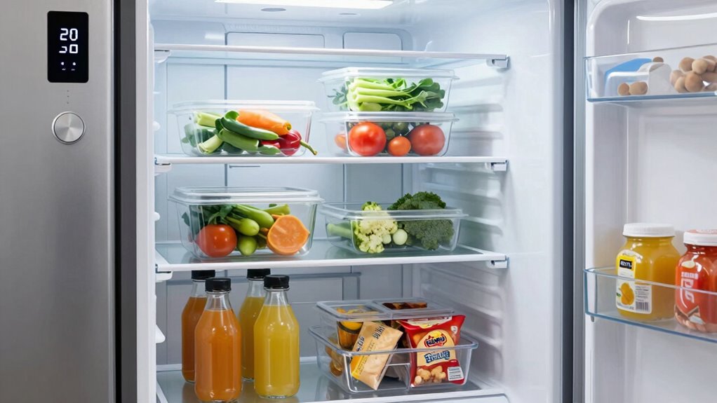 optimize fridge temperature organization