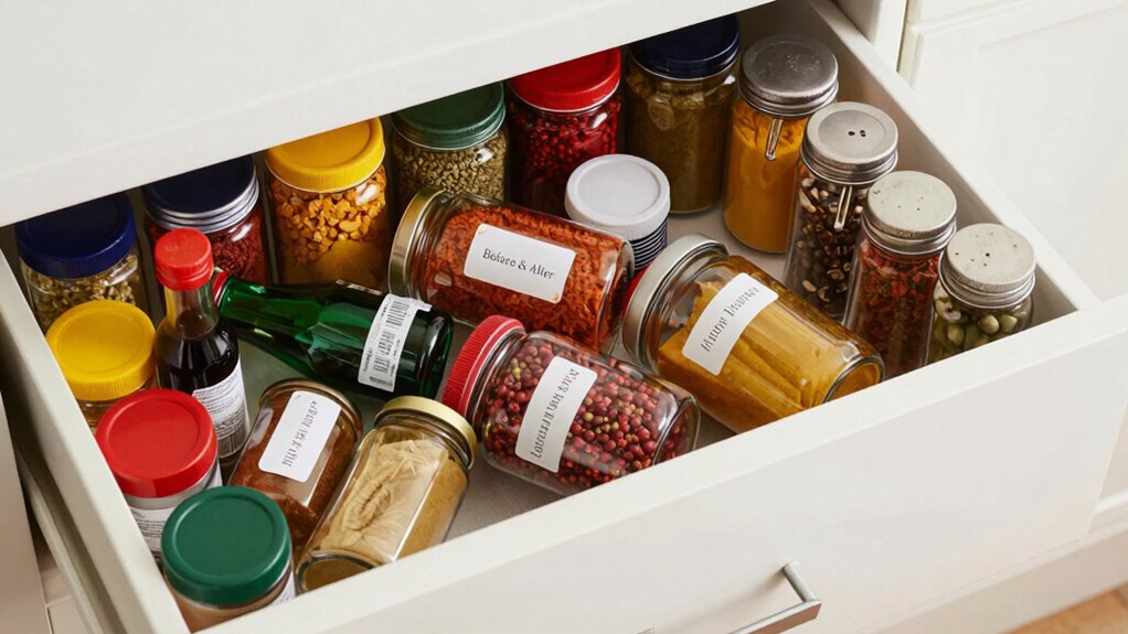 organize spices for efficiency