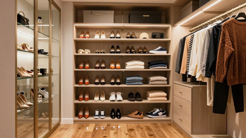organized closet zone system