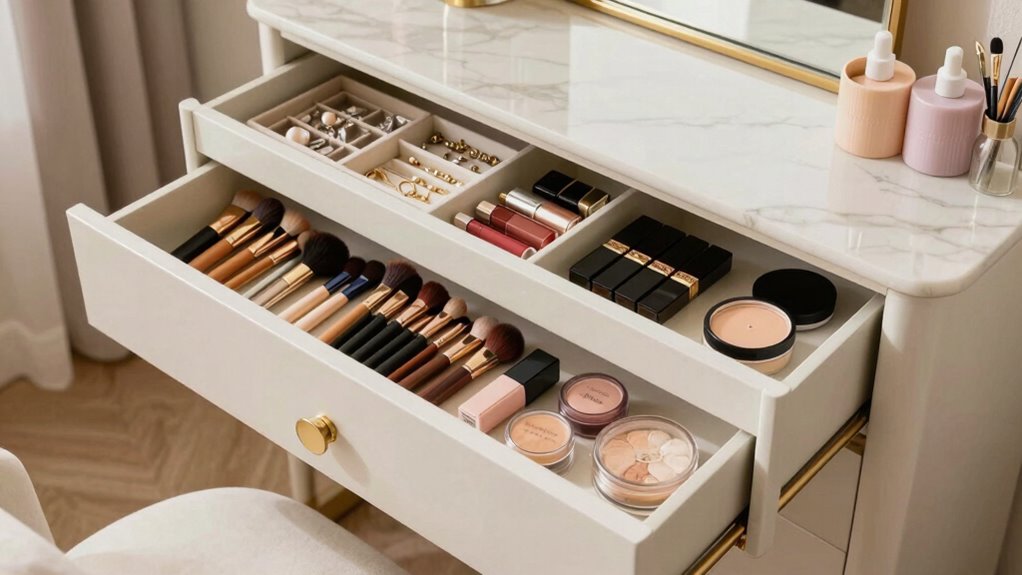 organized makeup storage solutions