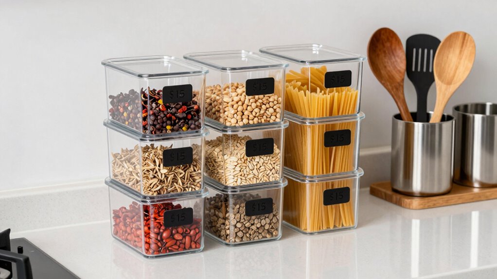 organized stylish kitchen storage
