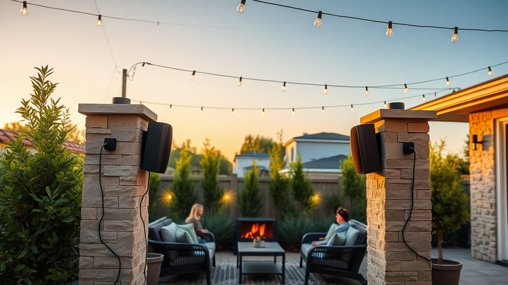 outdoor wired speaker considerations