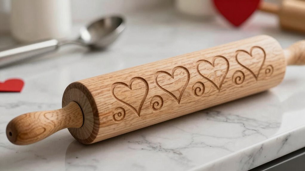personalized valentine rolling pins