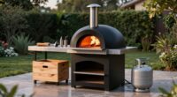 pizza oven fuel space