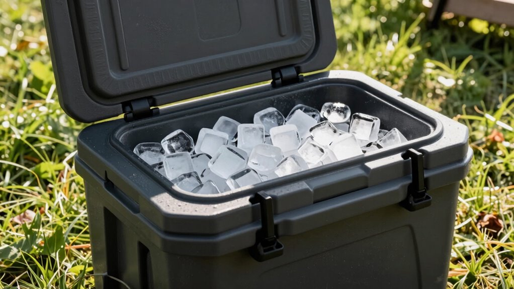 pre chill cooler in shade