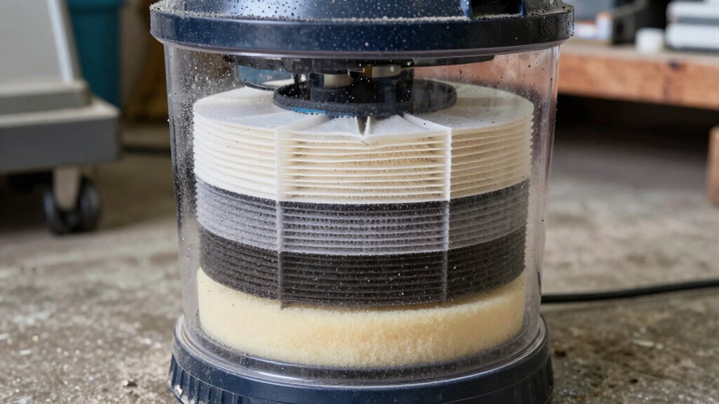 prevent dust escape through filters