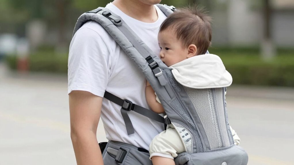 proper baby carrier posture