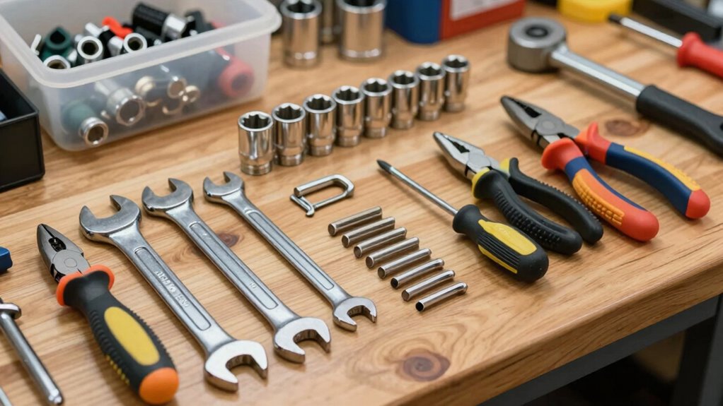 regular tool maintenance and organization
