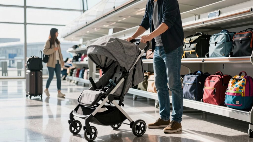 safe and quick stroller gate checking