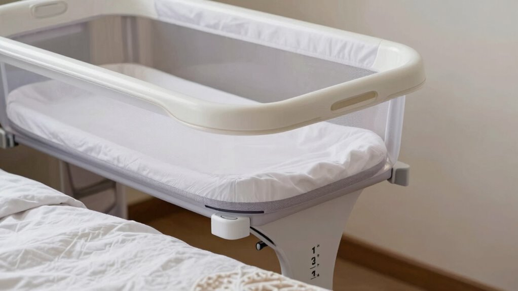 safe bedside bassinet setup
