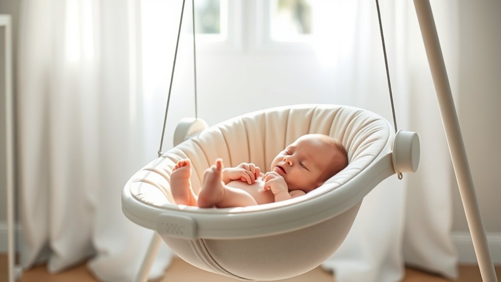 safe comfortable baby swing