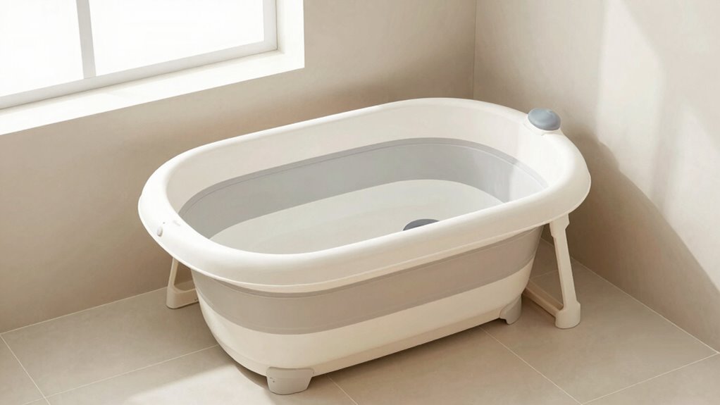 safe space saving baby bath