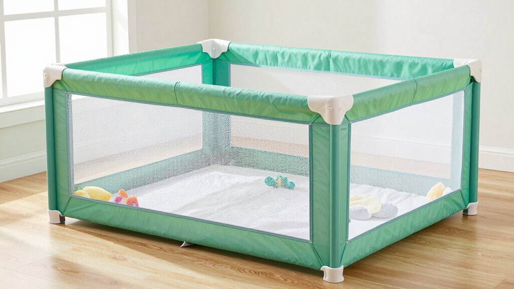 safe spacious playpen setup