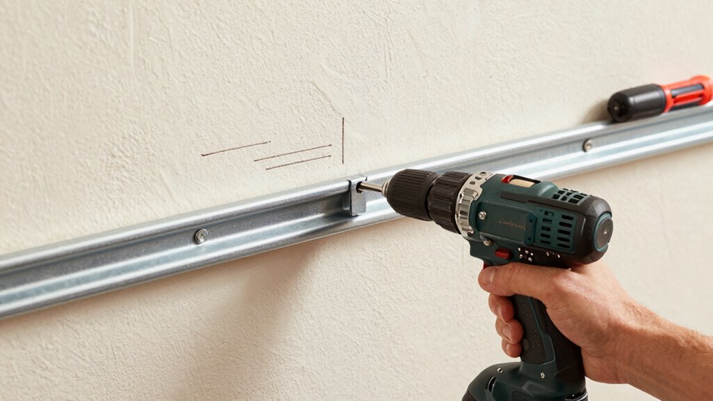 secure rails with studs