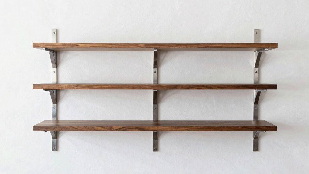 secure shelves with hardware