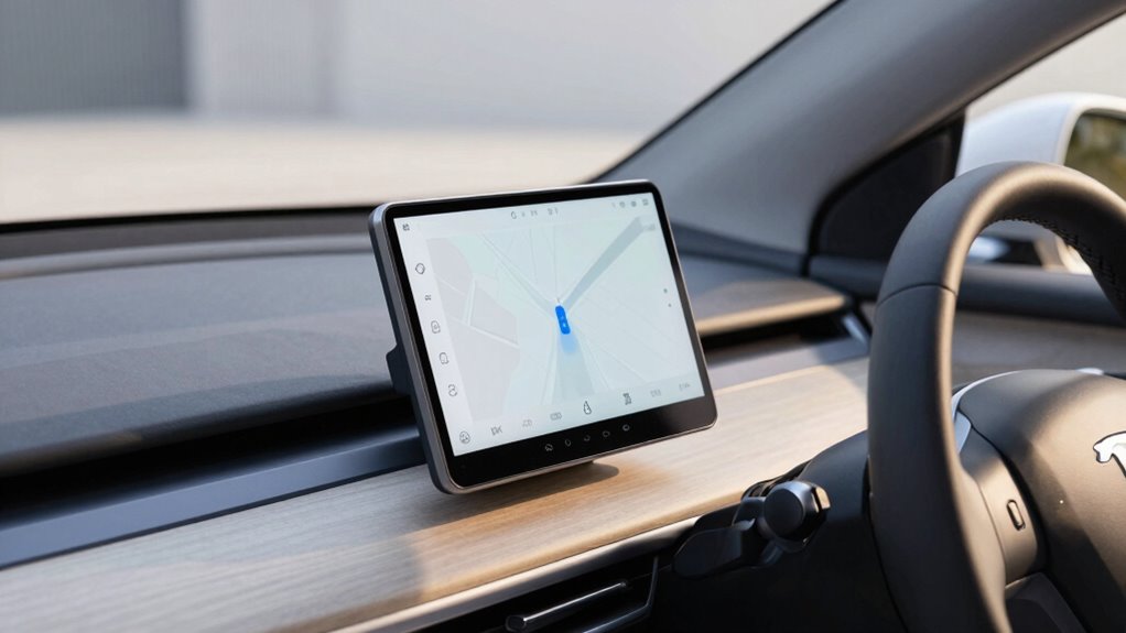 secure visible stable device placement