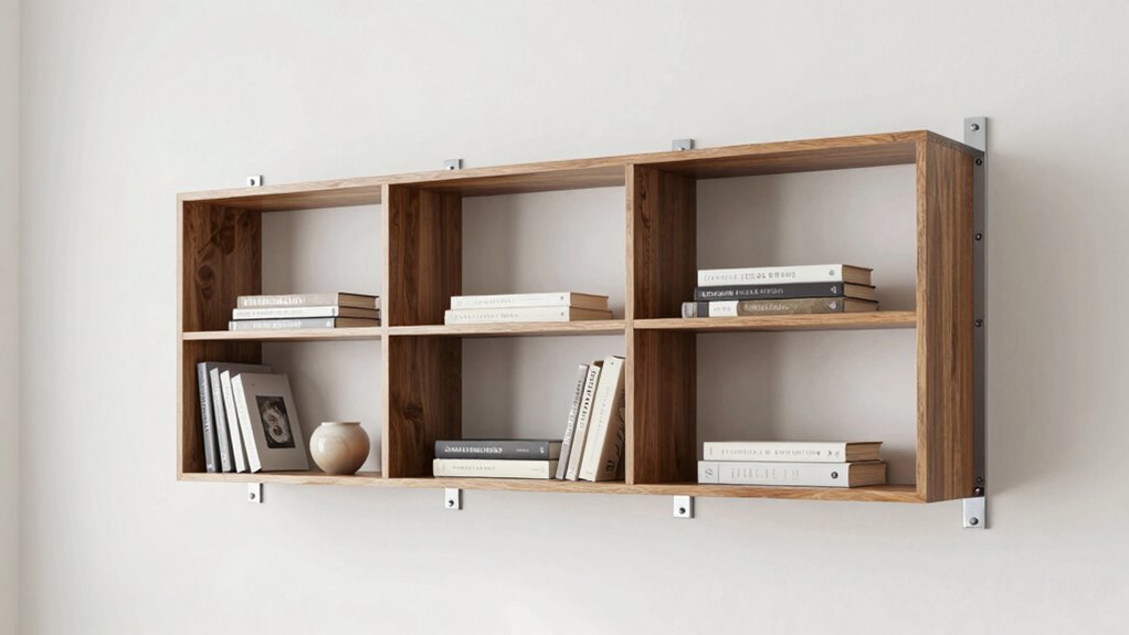 securely anchor modular shelves