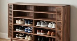 shoe storage depth airflow