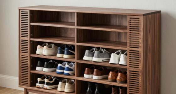 shoe storage depth airflow