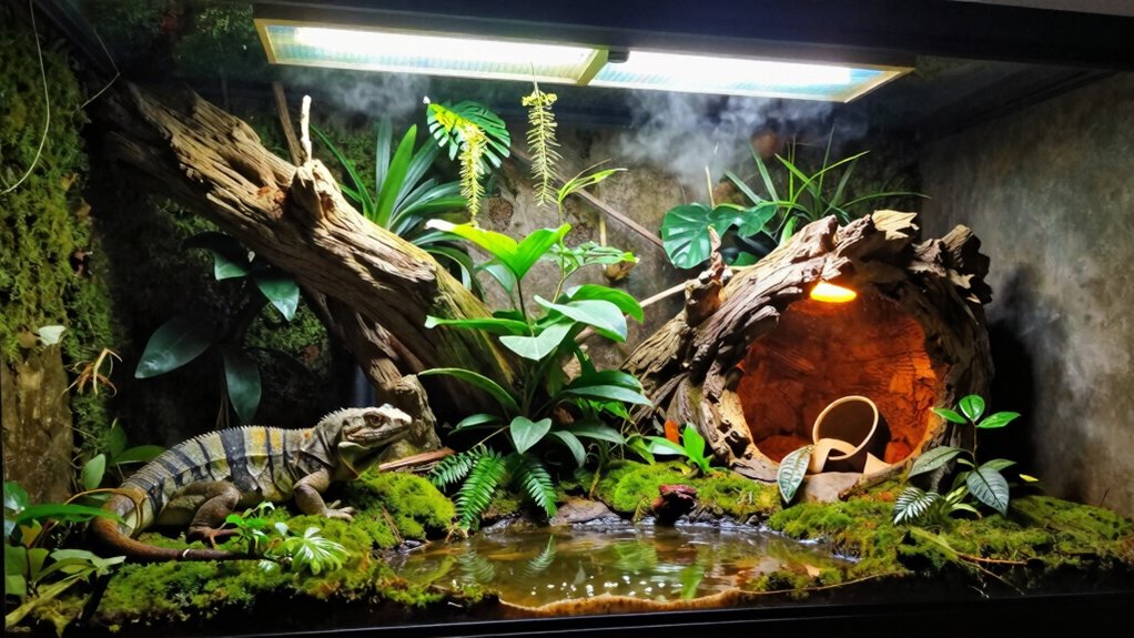 spacious enclosure proper care